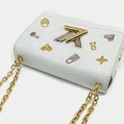 Louis Vuitton White Epi Leather Epi Twist MM bag