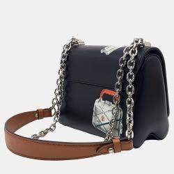 Pre Owned Louis Vuitton Metallic Leather Twist PM bag