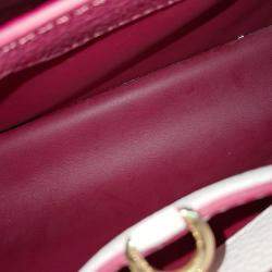 Louis Vuitton Pink Leather Capucine PM bag