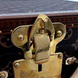 مملوكة مسبقًا حقيبة لويس فيتون كوتفيل ٤٠ جلد وقماش مغلف بني