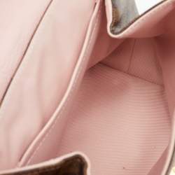 Louis Vuitton Magnolia Pink Damier Ebene Canvas Clapton Backpack