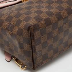 Louis Vuitton Magnolia Pink Damier Ebene Canvas Clapton Backpack