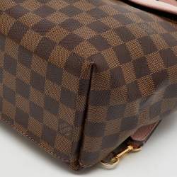 Louis Vuitton Magnolia Pink Damier Ebene Canvas Clapton Backpack