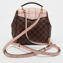 Louis Vuitton Magnolia Pink Damier Ebene Canvas Clapton Backpack