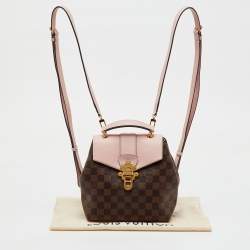 Louis Vuitton Magnolia Pink Damier Ebene Canvas Clapton Backpack