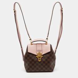 Louis Vuitton Magnolia Pink Damier Ebene Canvas Clapton Backpack