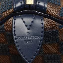 Pre Owned Louis Vuitton Damier Ebene and Sequins Paillettes Limited Edition Speedy 30 Bag