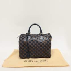 Pre Owned Louis Vuitton Damier Ebene and Sequins Paillettes Limited Edition Speedy 30 Bag