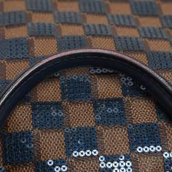 Pre Owned Louis Vuitton Damier Ebene and Sequins Paillettes Limited Edition Speedy 30 Bag
