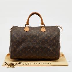 Louis Vuitton Monogram Canvas Speedy 35 Bag