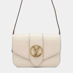 Pre Owned Louis Vuitton Smooth Cowhide Leather Pont Neuf Shoulder Bag