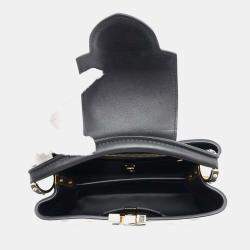 Louis Vuitton Capucines White/Black Calf Leather Size Bb