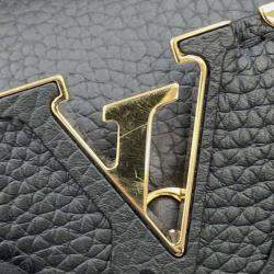 Pre Owned Louis Vuitton Capucines Black Taurillon Leather Size Mini