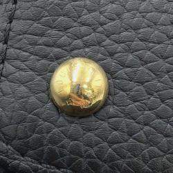 Pre Owned Louis Vuitton Capucines Black Taurillon Leather Size Mini