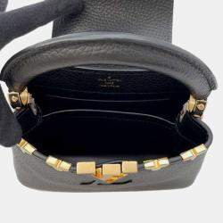 Pre Owned Louis Vuitton Capucines Black Taurillon Leather Size Mini