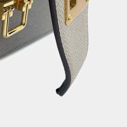 Louis Vuitton Gray Taiga Leather Trapeze Shoulder Bag