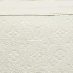 Louis Vuitton Powder White Monogram Taurillon Leather Soft Trunk Bag