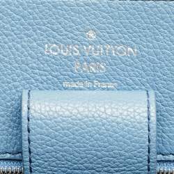 Louis Vuitton Blue Jean Leather Lockme Bucket Bag