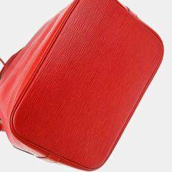 Louis Vuitton Red Epi Noe Bucket Shoulder Bag