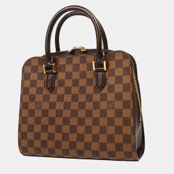 Pre Owned Louis Vuitton Brown Damier Ebene Triana Handbag