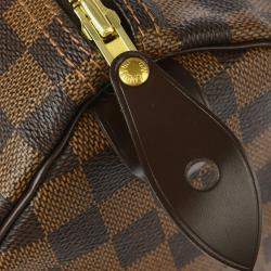 Pre Owned Louis Vuitton Brown Damier Ebene Speedy 30 Handbag