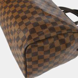 Pre Owned Louis Vuitton Brown Damier Ebene Speedy 30 Handbag