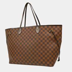 Pre Owned Louis Vuitton Brown Damier Ebene Neverfull GM Tote Handbag