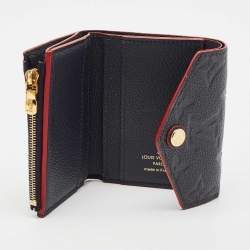 Louis Vuitton Marine/Rouge Monogram Empreinte Leather Zoe Wallet