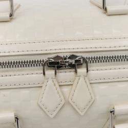 Louis Vuitton White Damier Facette Speedy Cube MM