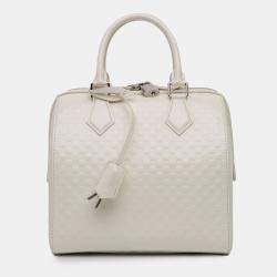 Louis Vuitton White Damier Facette Speedy Cube MM