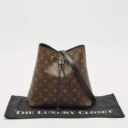 Pre Owned Louis Vuitton Black Monogram Canvas NeoNoe MM Bag