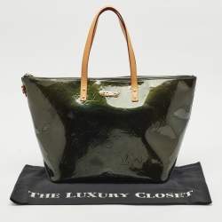 Louis Vuitton Vert Bronze Monogram Vernis Bellevue GM Bag