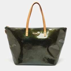 Louis Vuitton Vert Bronze Monogram Vernis Bellevue GM Bag
