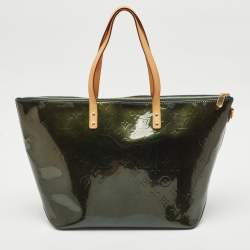 Louis Vuitton Vert Bronze Monogram Vernis Bellevue GM Bag