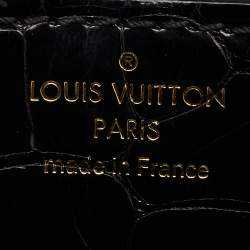 Louis Vuitton Black Alligator Vivienne Bag