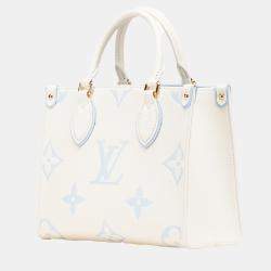 Louis Vuitton Blue/White Monogram Empreinte Giant Onthego PM