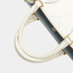 Louis Vuitton Blue/White Monogram Empreinte Giant Onthego PM