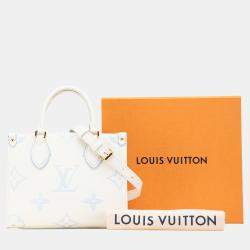 Louis Vuitton Blue/White Monogram Empreinte Giant Onthego PM