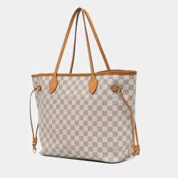 Louis Vuitton White Damier Azur Neverfull MM