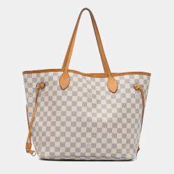 Louis Vuitton White Damier Azur Neverfull MM