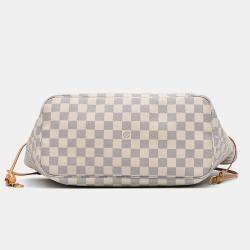 Louis Vuitton White Damier Azur Neverfull MM
