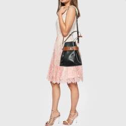 Pre Owned Louis Vuitton Black/Brown Epi Leather Twist Bucket Bag