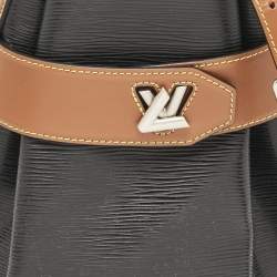 Pre Owned Louis Vuitton Black/Brown Epi Leather Twist Bucket Bag