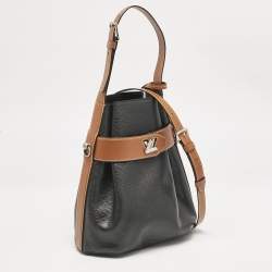 Pre Owned Louis Vuitton Black/Brown Epi Leather Twist Bucket Bag