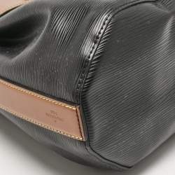 Pre Owned Louis Vuitton Black/Brown Epi Leather Twist Bucket Bag