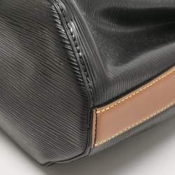 Pre Owned Louis Vuitton Black/Brown Epi Leather Twist Bucket Bag