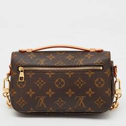 Pre Owned Louis Vuitton Monogram Canvas Pochette Métis East West Bag