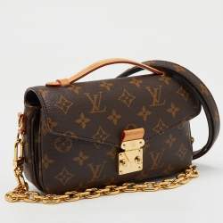 Pre Owned Louis Vuitton Monogram Canvas Pochette Métis East West Bag