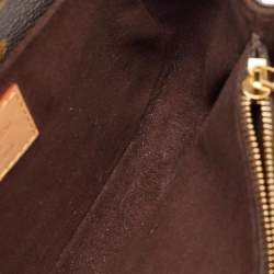 Pre Owned Louis Vuitton Monogram Canvas Pochette Métis East West Bag