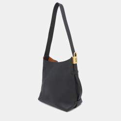 Pre Owned Louis Vuitton Black Leather Lowkey Hobo PM Bag